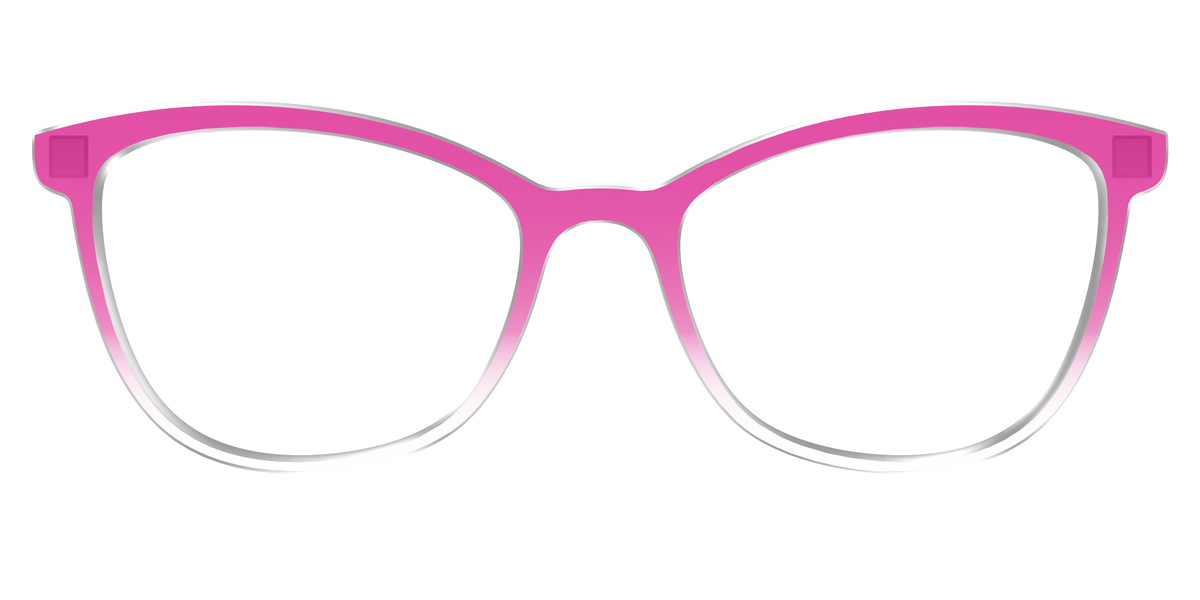 The Magenta Gradient Crystal - Front Top Image - Pair Eyewear