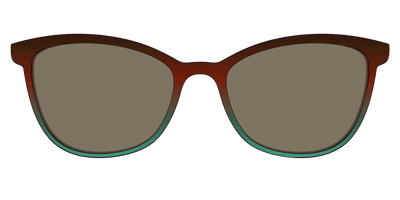 The Polarized Mahogany to Juniper Woodgrain Sun Top - Front Top Thumbnail - Pair Eyewear
