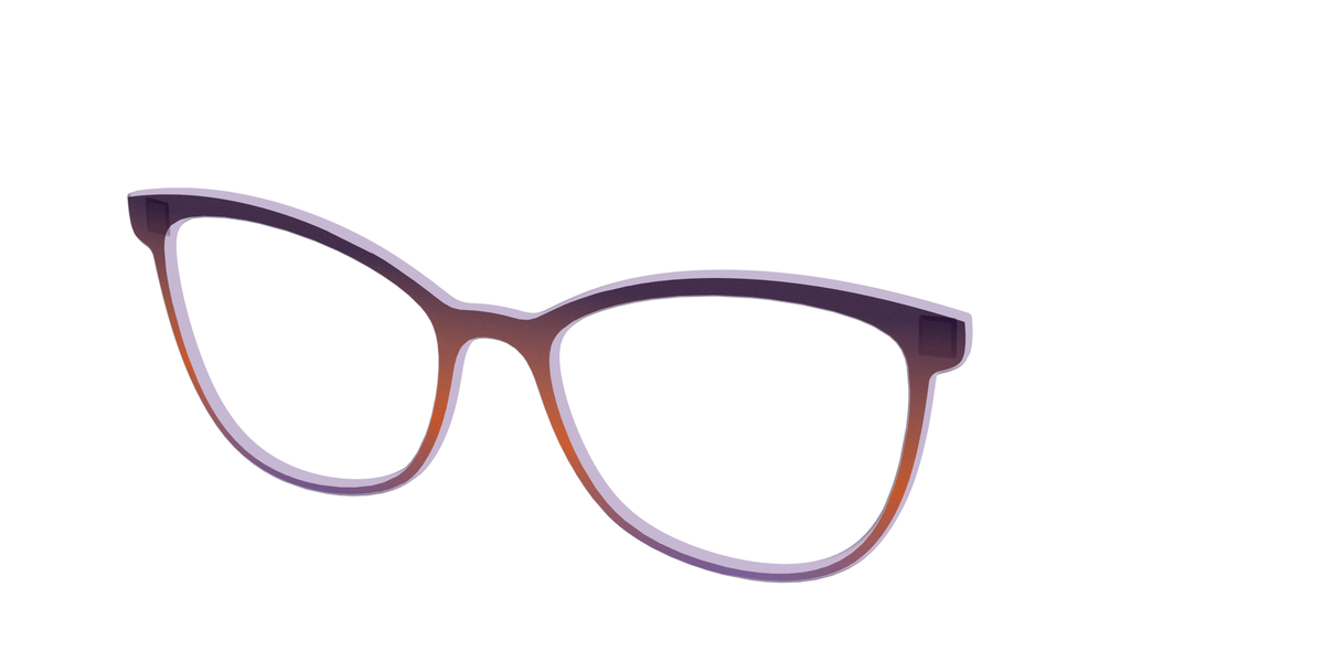 The Matte Midnight to Violet Gradient - Angle Top Image - Pair Eyewear