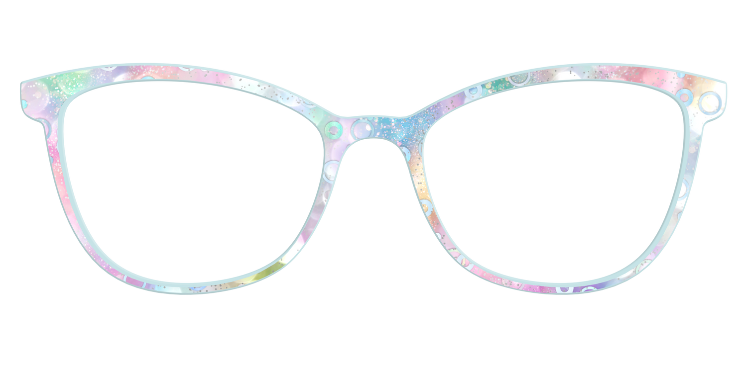 The Mermaid Bokeh with Bubble Glitter - Front Top Image - Pair Eyewear
