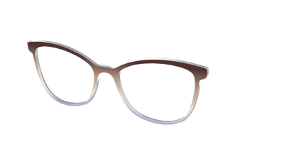 The Mocha to Light Lavender Gradient - Angle Top Thumbnail - Pair Eyewear