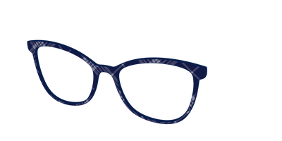 The Navy Twill Plaid - Angle Top Thumbnail - Pair Eyewear