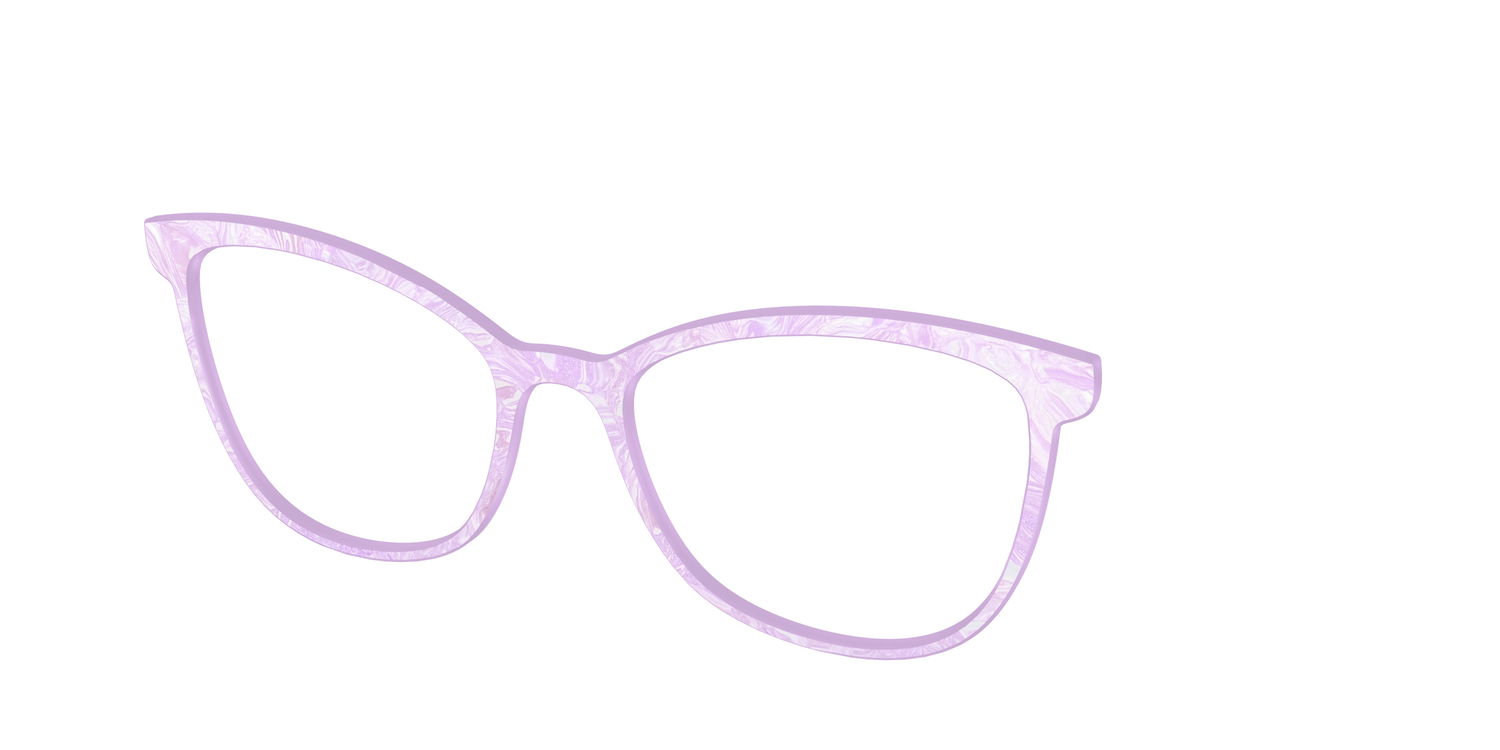 The Pale Iris Pearl Marble - Angle Top Image - Pair Eyewear