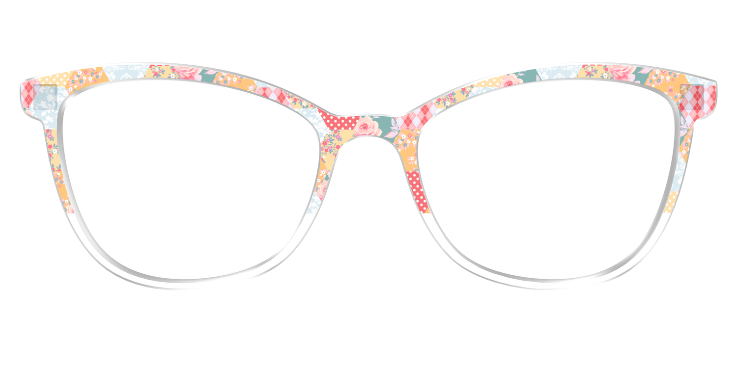 The Patchwork Hexagon Crystal Split - Front Top Image - Pair Eyewear