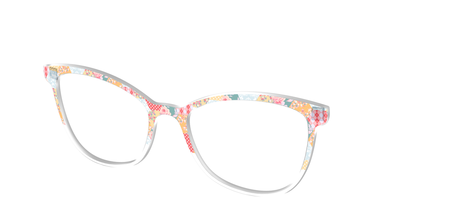 The Patchwork Hexagon Crystal Split - Angle Top Image - Pair Eyewear