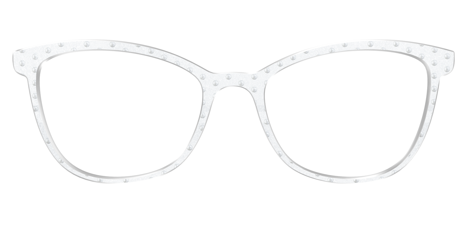 The Pearl Shimmer Polka Dots - Front Top Image - Pair Eyewear