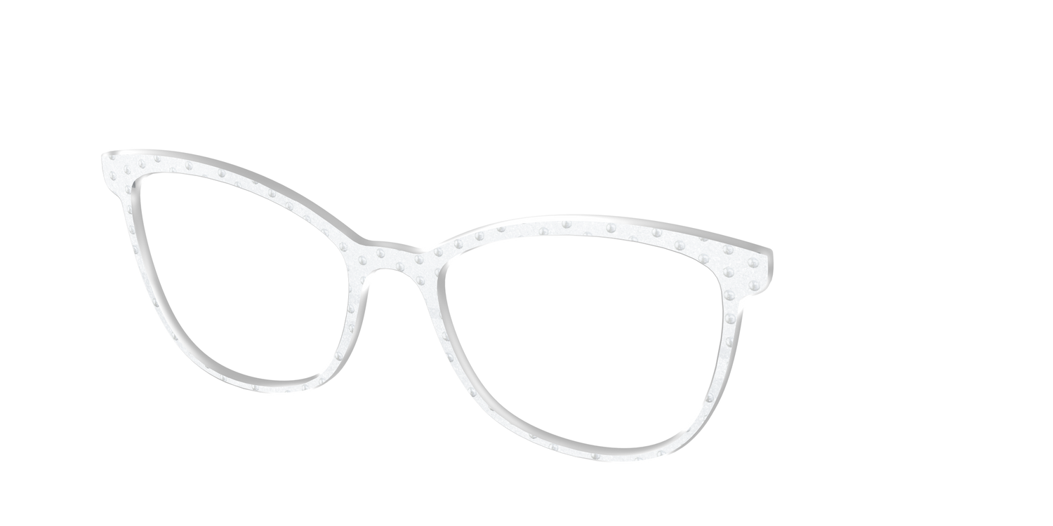 The Pearl Shimmer Polka Dots - Angle Top Image - Pair Eyewear