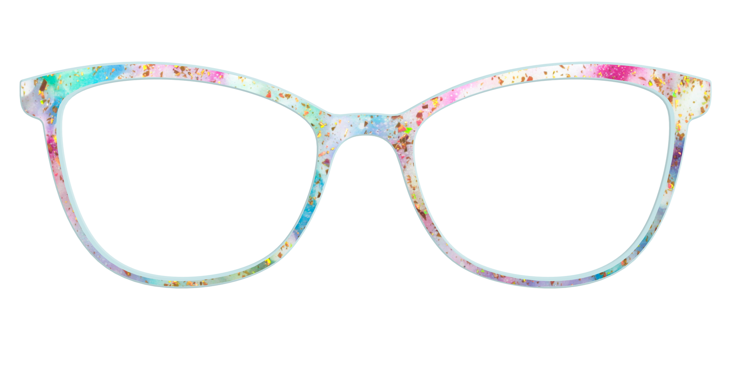 The Pixie Bokeh with Gold Flakes - Front Top Image - Pair Eyewear