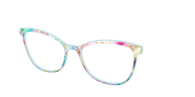 The Pixie Bokeh with Gold Flakes - Angle Top Thumbnail - Pair Eyewear