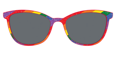 The Polarized Traditional Pride Flag Glitter Sun Top - Front Top Thumbnail - Pair Eyewear