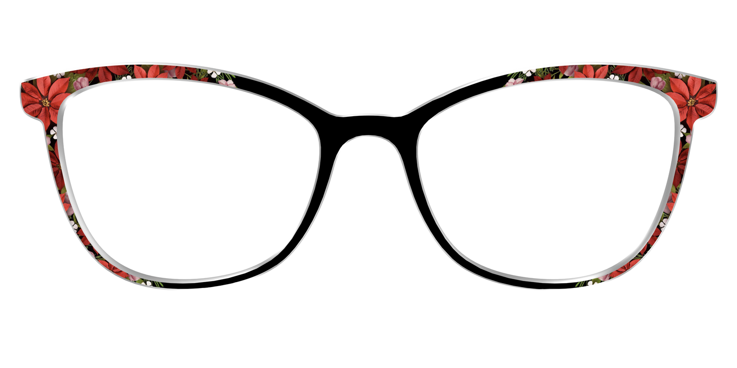 The Pressed Poinsettias - Front Top Image - Pair Eyewear