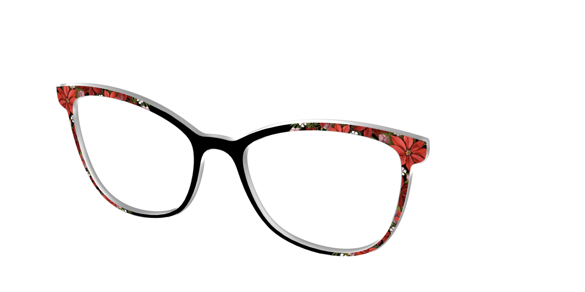 The Pressed Poinsettias - Angle Top Image - Pair Eyewear