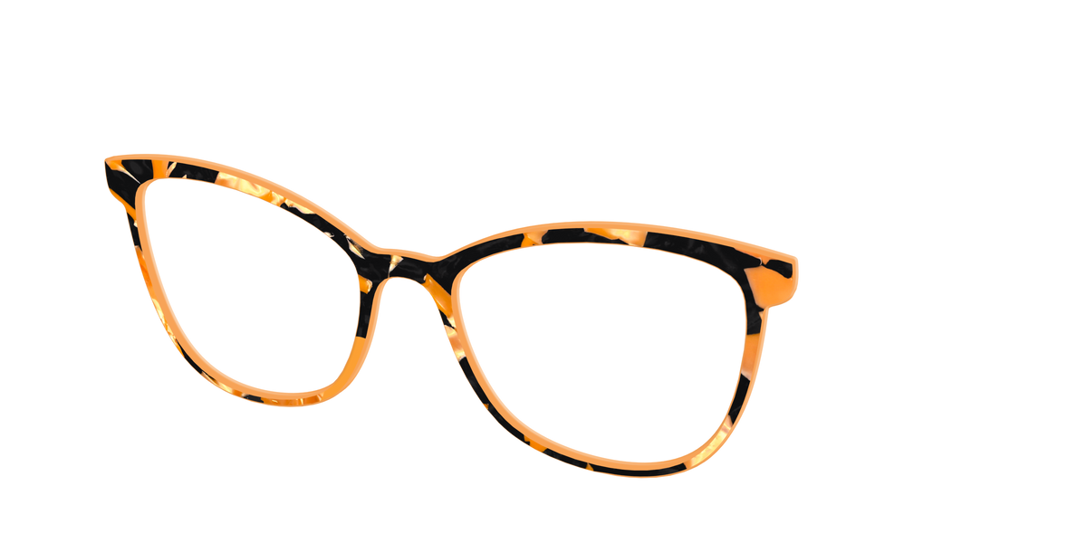 The Pumpkin Camo Pearl Tortoise - Angle Top Image - Pair Eyewear