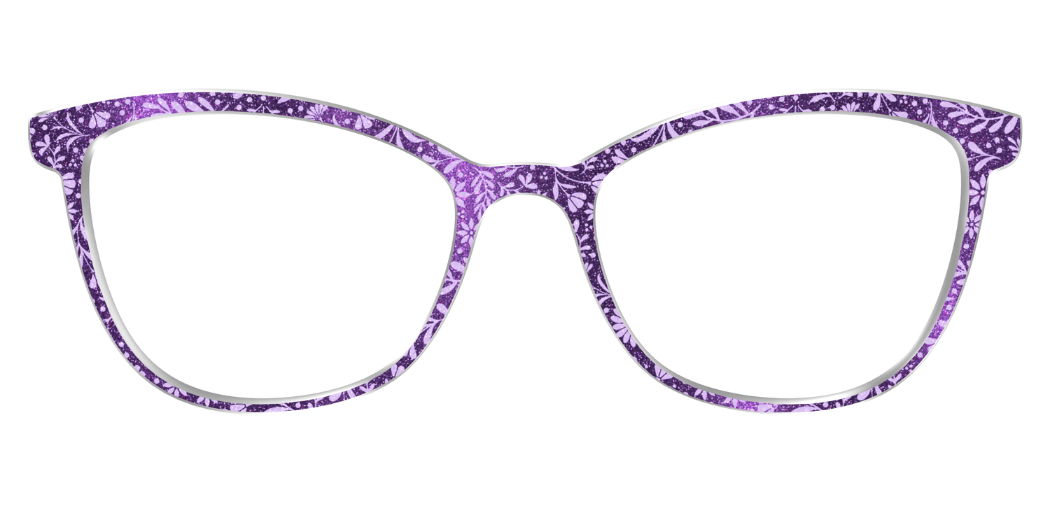 The Purple Shimmer Botanical - Front Top Image - Pair Eyewear