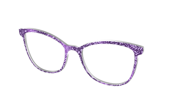 The Purple Shimmer Botanical - Angle Top Thumbnail - Pair Eyewear