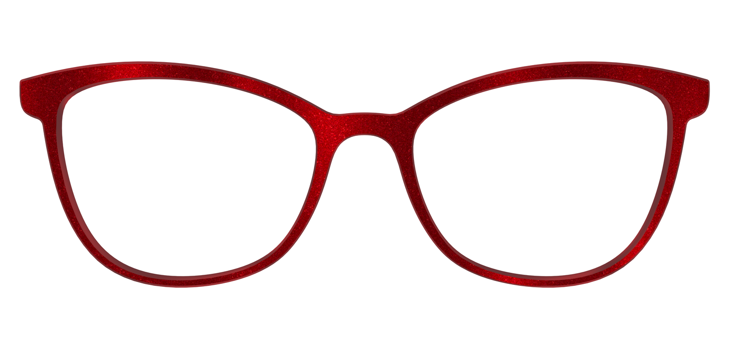 The Red Shimmer - Front Top Image - Pair Eyewear