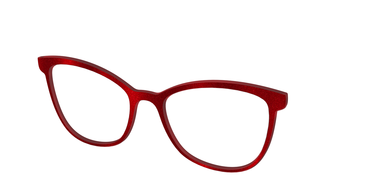 The Red Shimmer - Angle Top Image - Pair Eyewear