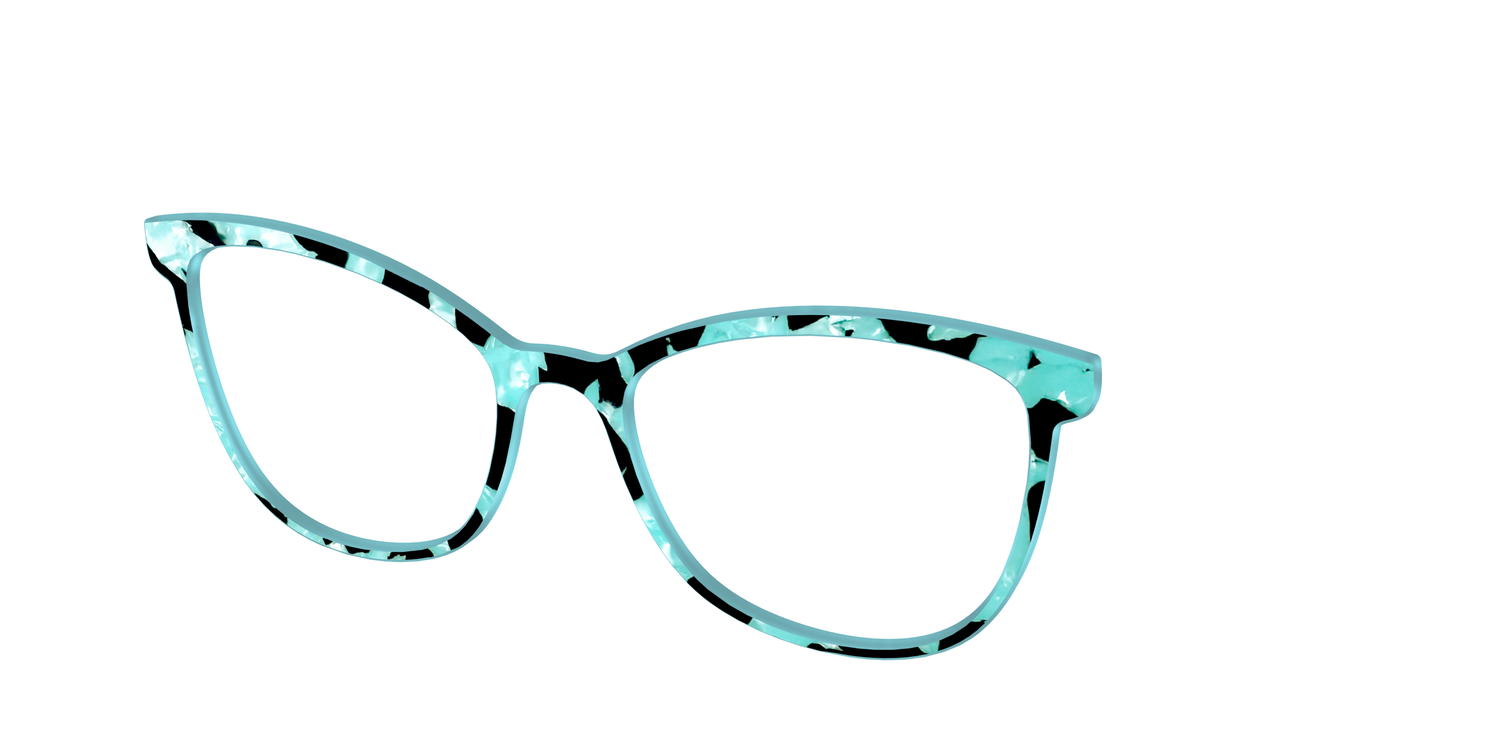 The Robin's Egg Pearl Tortoise - Angle Top Image - Pair Eyewear
