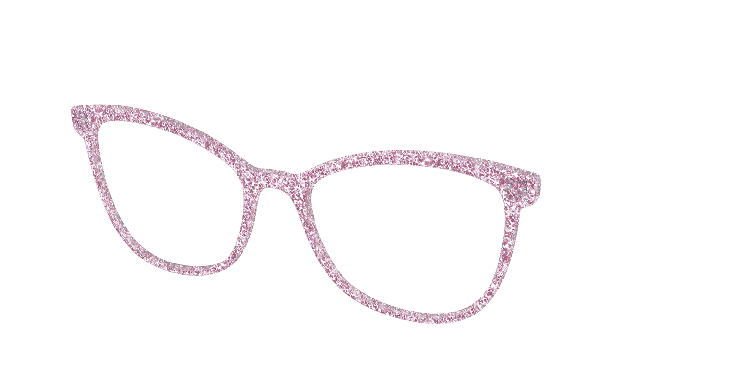 The Rose Gold Sparkle - Angle Top Image - Pair Eyewear