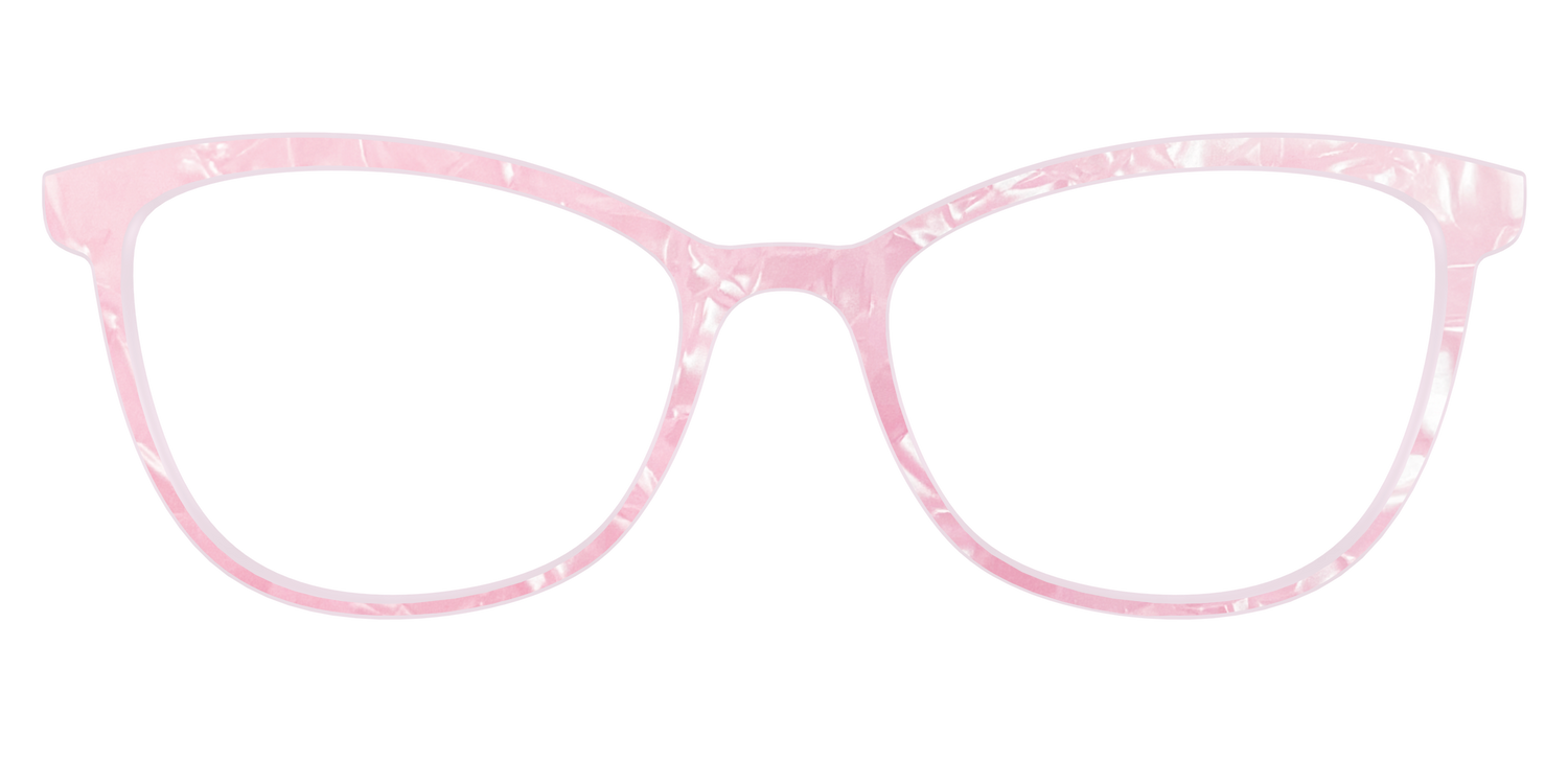 The Rose Quartz Pearl Marble - Front Top Image - Pair Eyewear