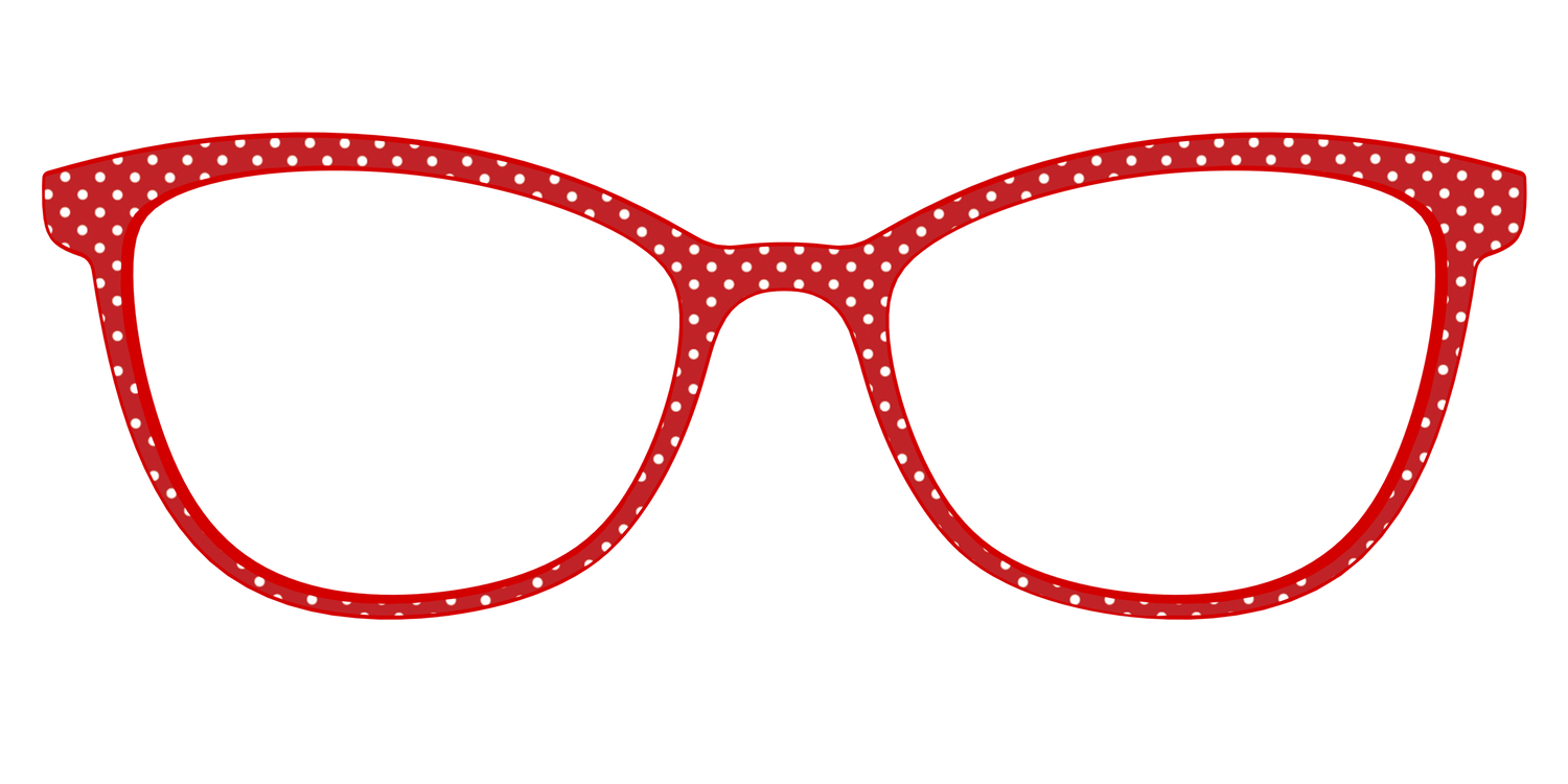 The Ruby Pin Dot - Front Top Image - Pair Eyewear