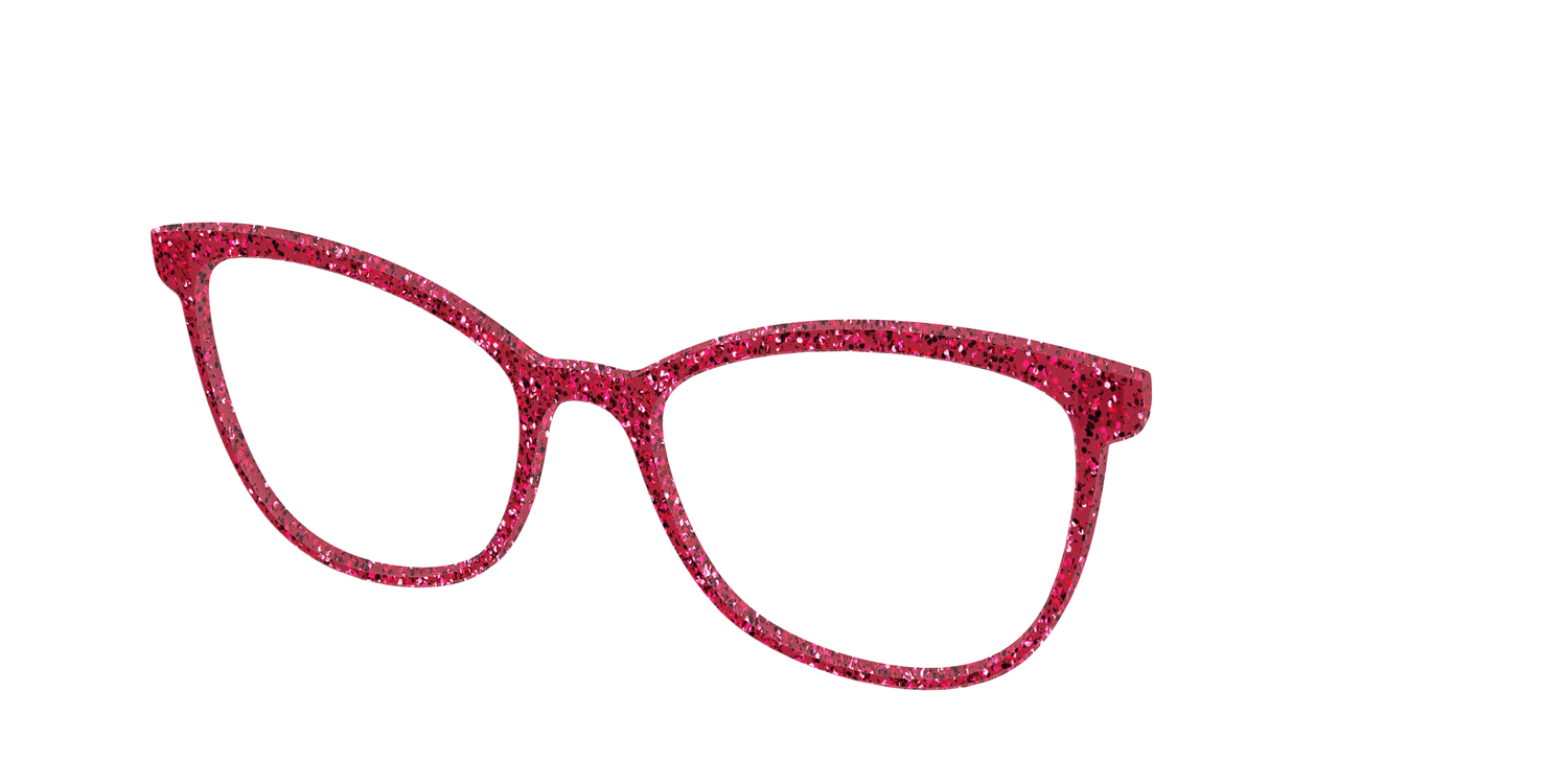 The Ruby Sparkle - Angle Top Image - Pair Eyewear