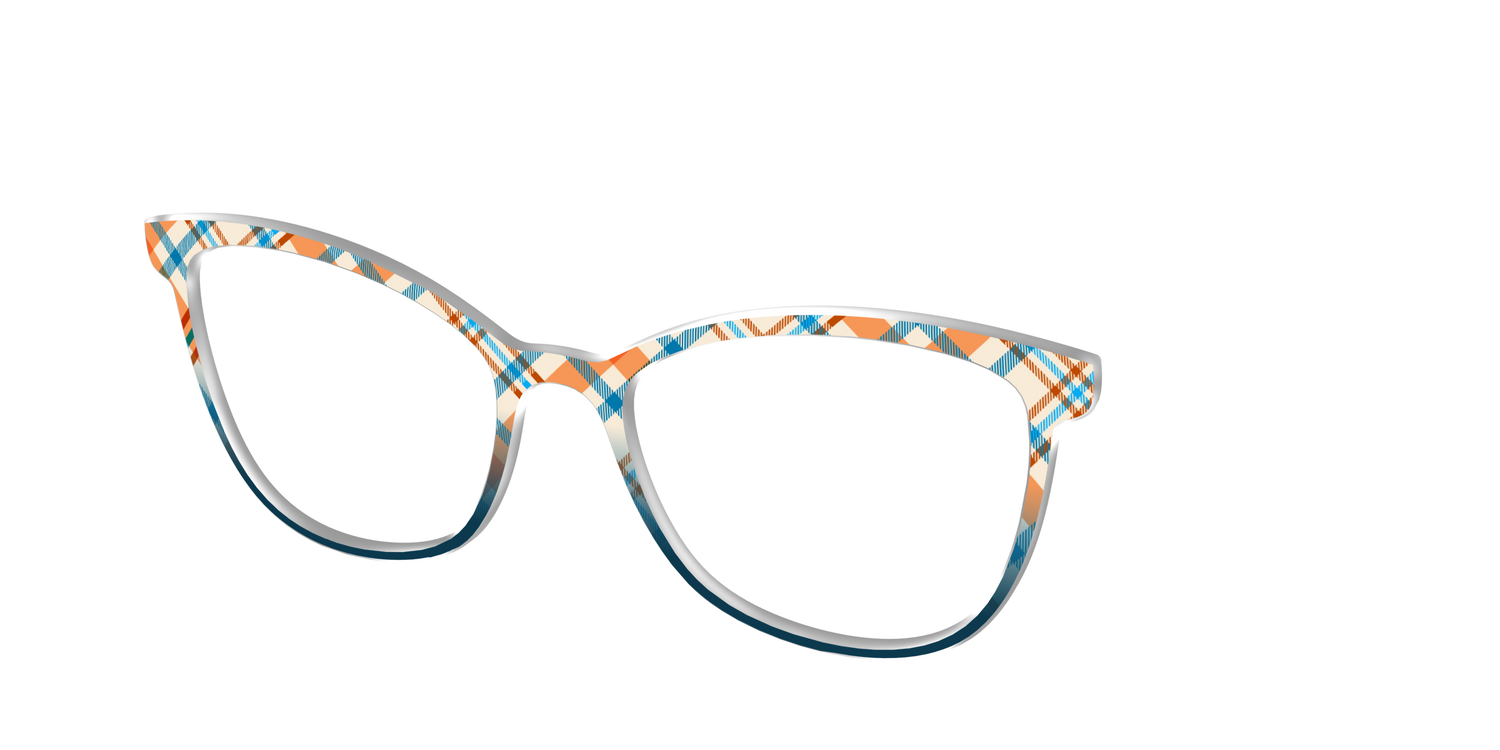 The Sailing Plaid - Angle Top Image - Pair Eyewear