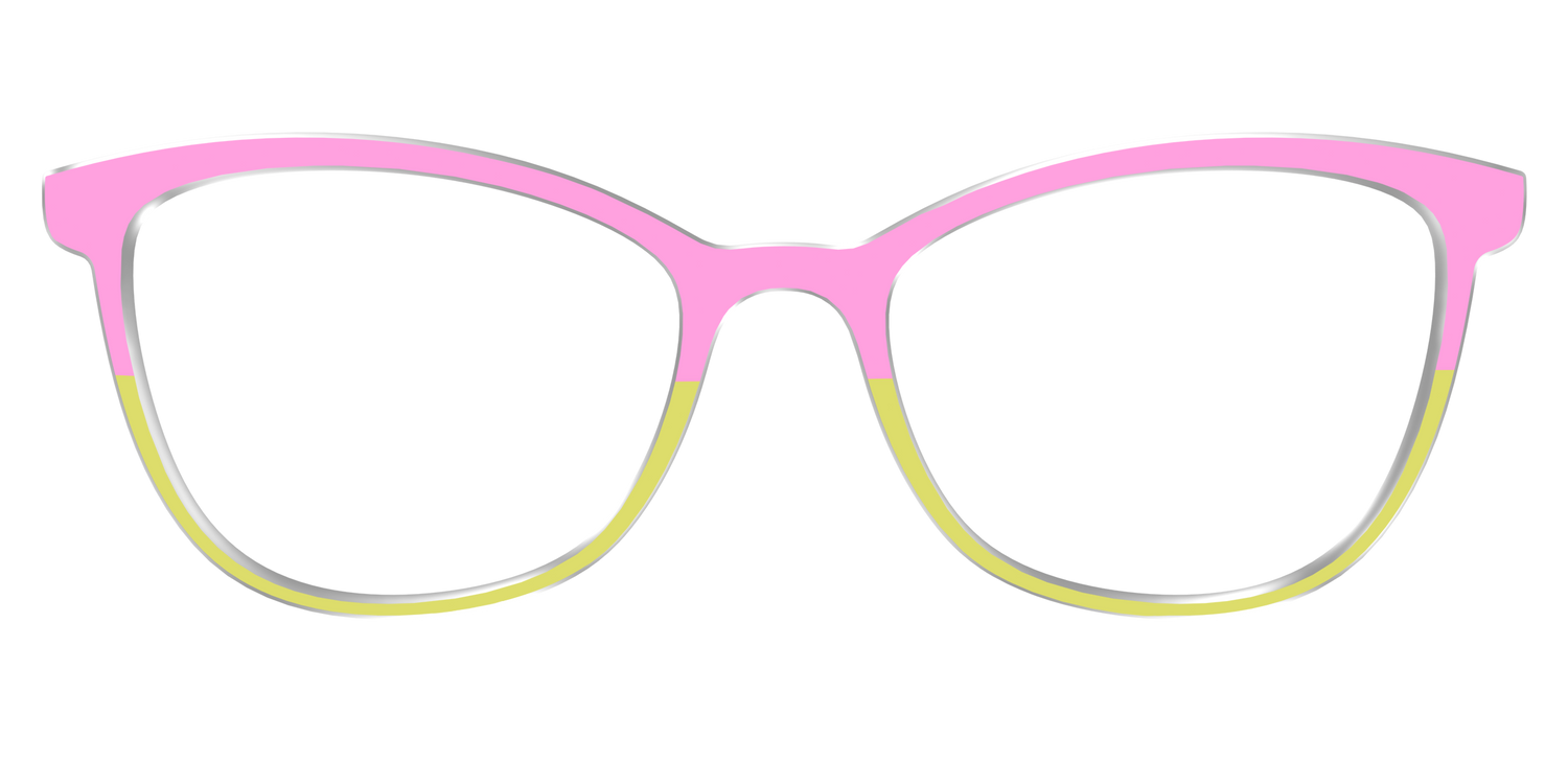 The Sweet Pea & Chartreuse Split - Front Top Image - Pair Eyewear