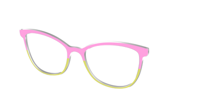 The Sweet Pea & Chartreuse Split - Angle Top Thumbnail - Pair Eyewear