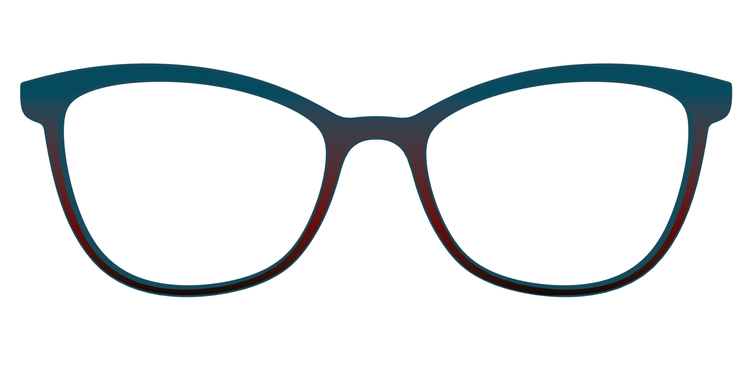 The Teal to Espresso Gradient - Front Top Image - Pair Eyewear
