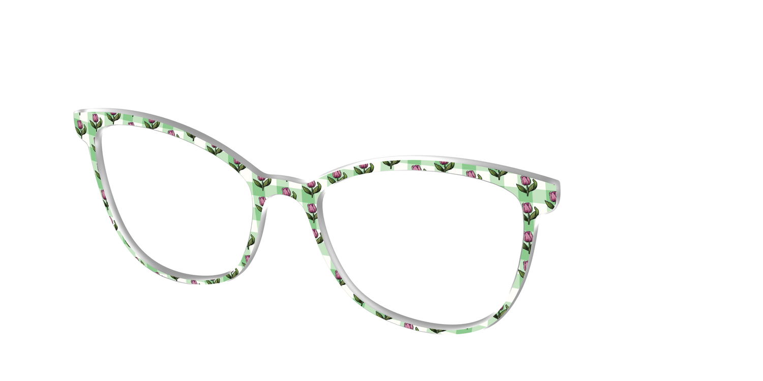 The Tulip Gingham - Angle Top Image - Pair Eyewear