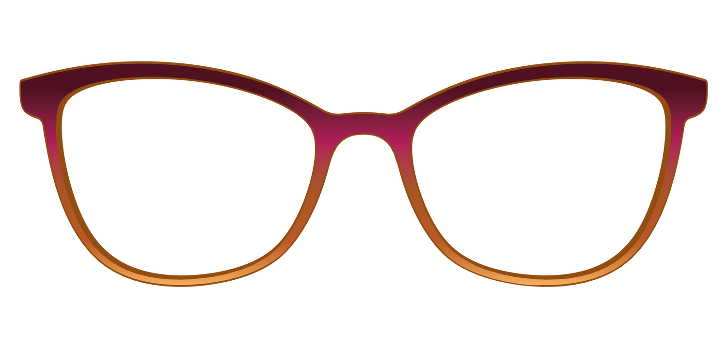 The Umber to Ochre Gradient - Front Top Image - Pair Eyewear