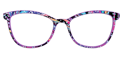 The Vaporwave Marble with Star Glitter - Front Top Thumbnail - Pair Eyewear