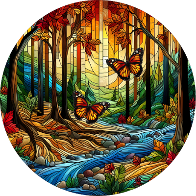 The Enchanted Woods Stained Glass