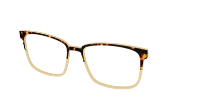 The Amber Tortoise Crystal Split - Angle Top Thumbnail - Pair Eyewear