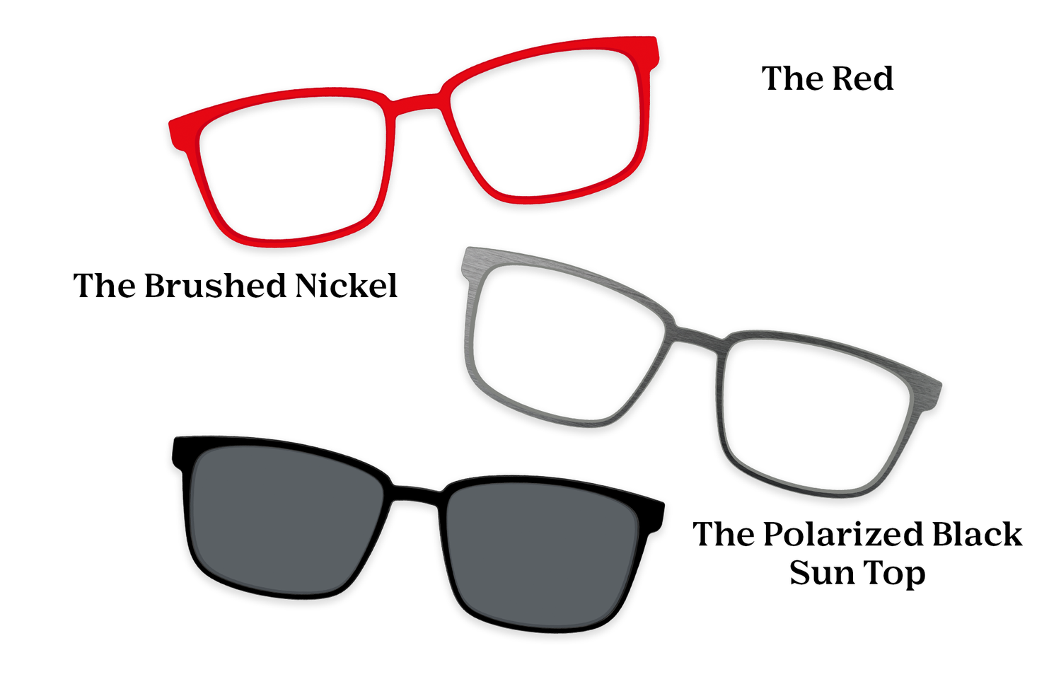 The Hadley - Lensless - Pairing Set - Pair Eyewear