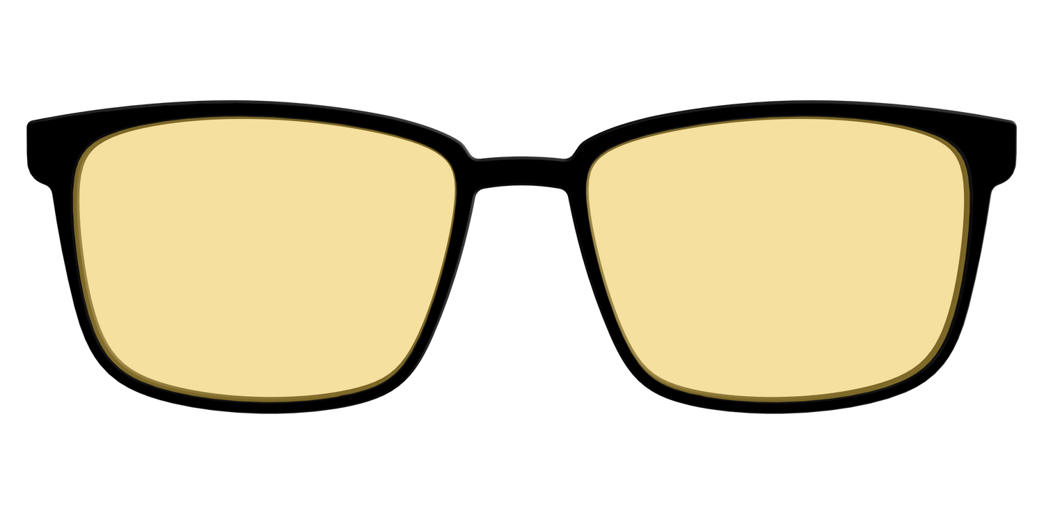 The Black with Driving Lens - Front Top Image - Pair Eyewear