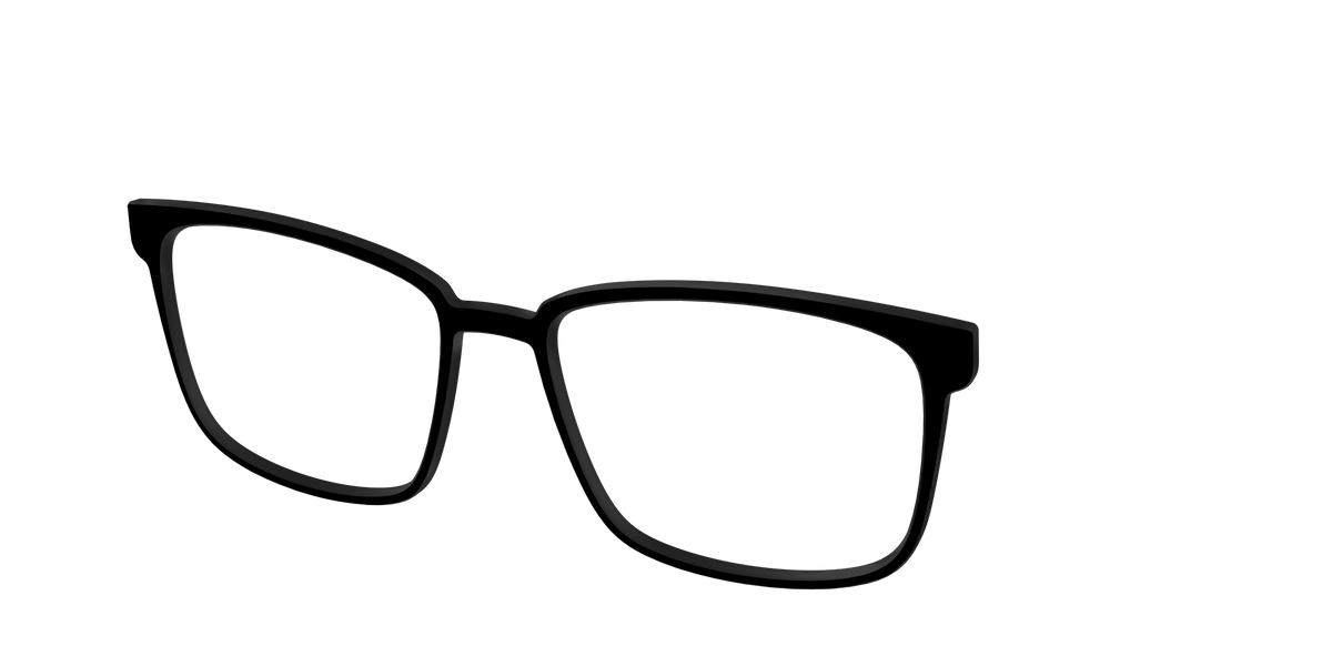 The Black - Angle Top Image - Pair Eyewear