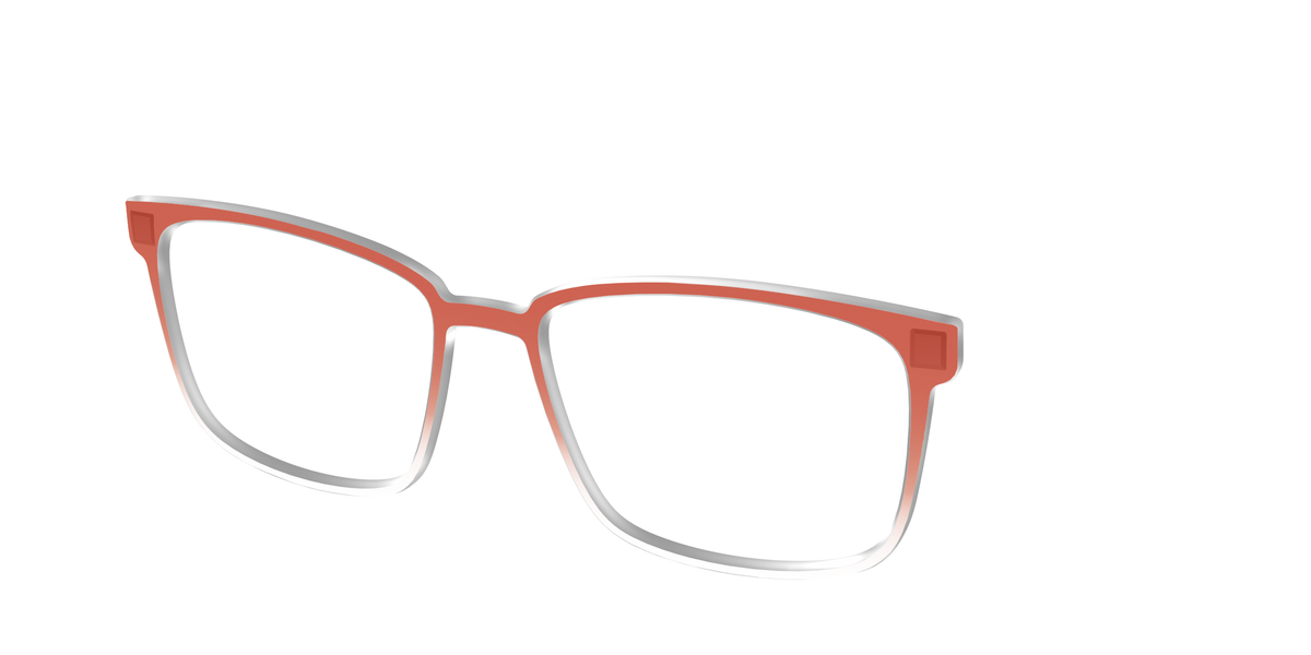 The Burnt Orange Gradient Crystal - Angle Top Image - Pair Eyewear