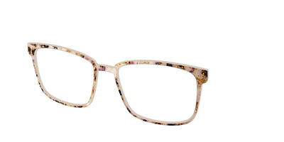 The Buttercream Tortoise with Gold Flakes - Angle Top Thumbnail - Pair Eyewear