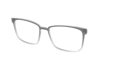 The Charcoal to Light Gray Gradient Crystal - Angle Top Thumbnail - Pair Eyewear