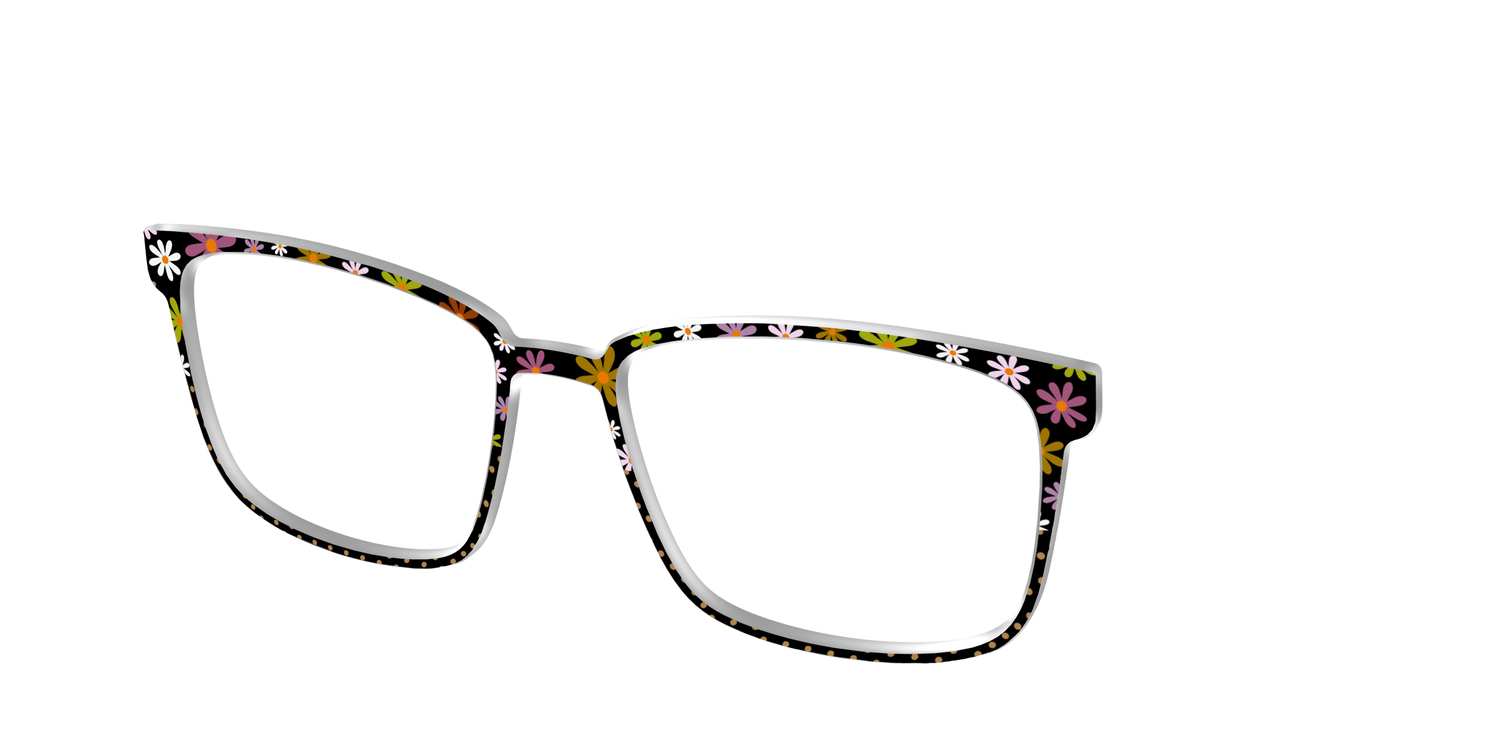 The Daisy Dot Split - Angle Top Image - Pair Eyewear
