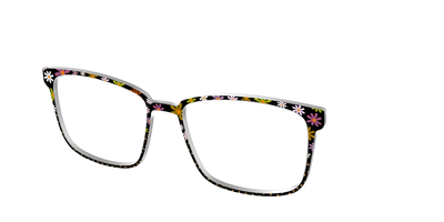 The Daisy Dot Split - Angle Top Thumbnail - Pair Eyewear