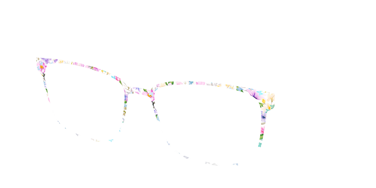 The Delicate Flower Crown with Butterfly Glitter - Angle Top Image - Pair Eyewear