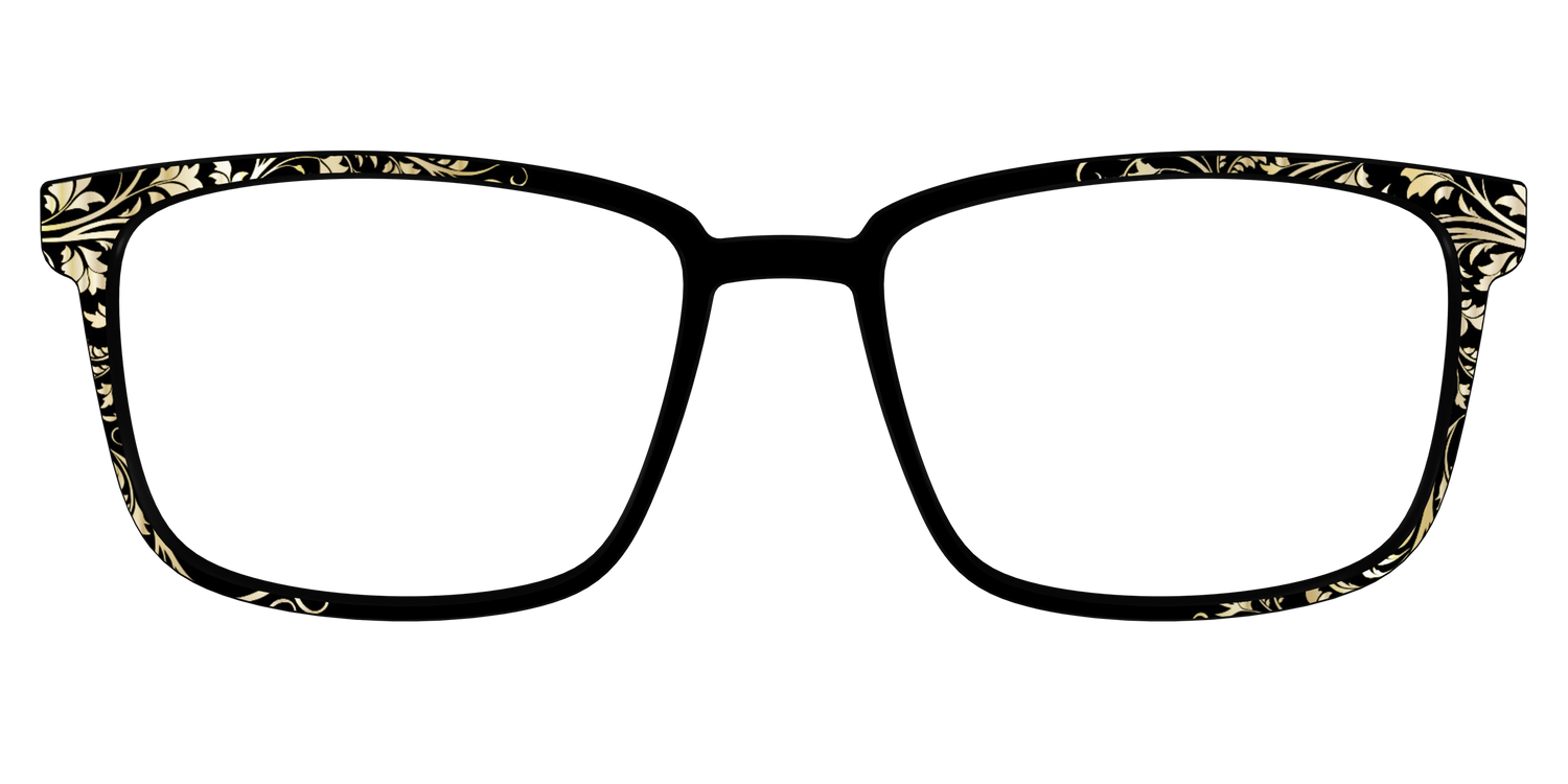 The Gold Foil Vines - Front Top Image - Pair Eyewear