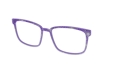 The Holographic Purple Webbed Crystal - Angle Top Thumbnail - Pair Eyewear
