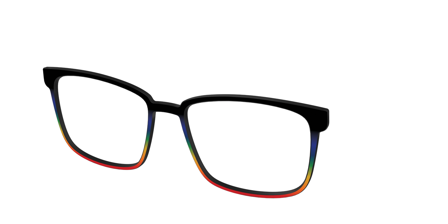 The Love Wins Gradient - Angle Top Image - Pair Eyewear
