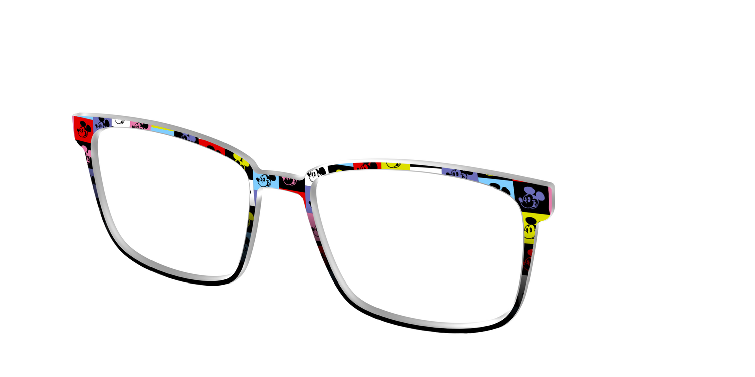 The Mickey Check - Angle Top Image - Pair Eyewear