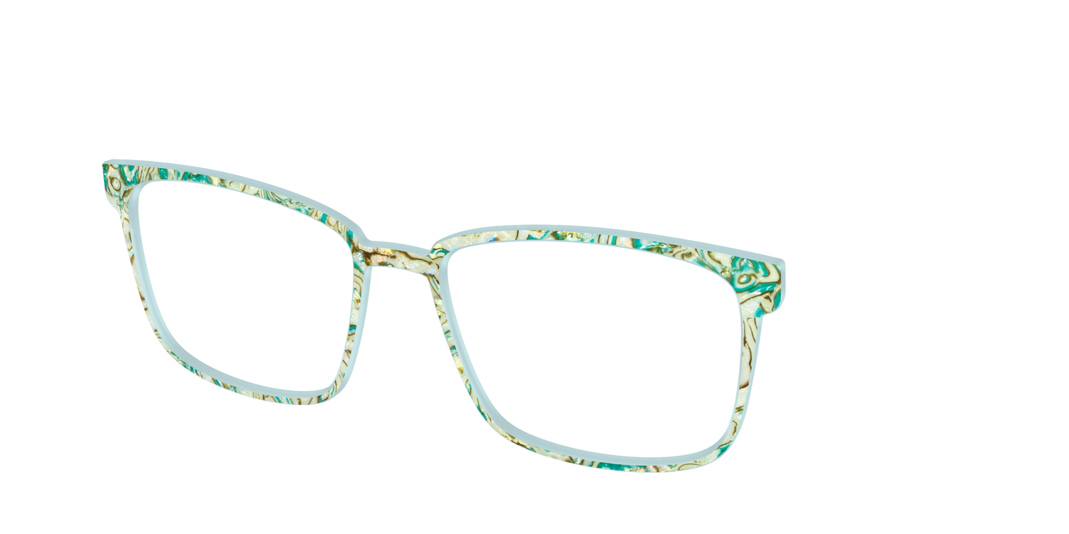 The Mint Jasper Pearl Marble - Angle Top Image - Pair Eyewear