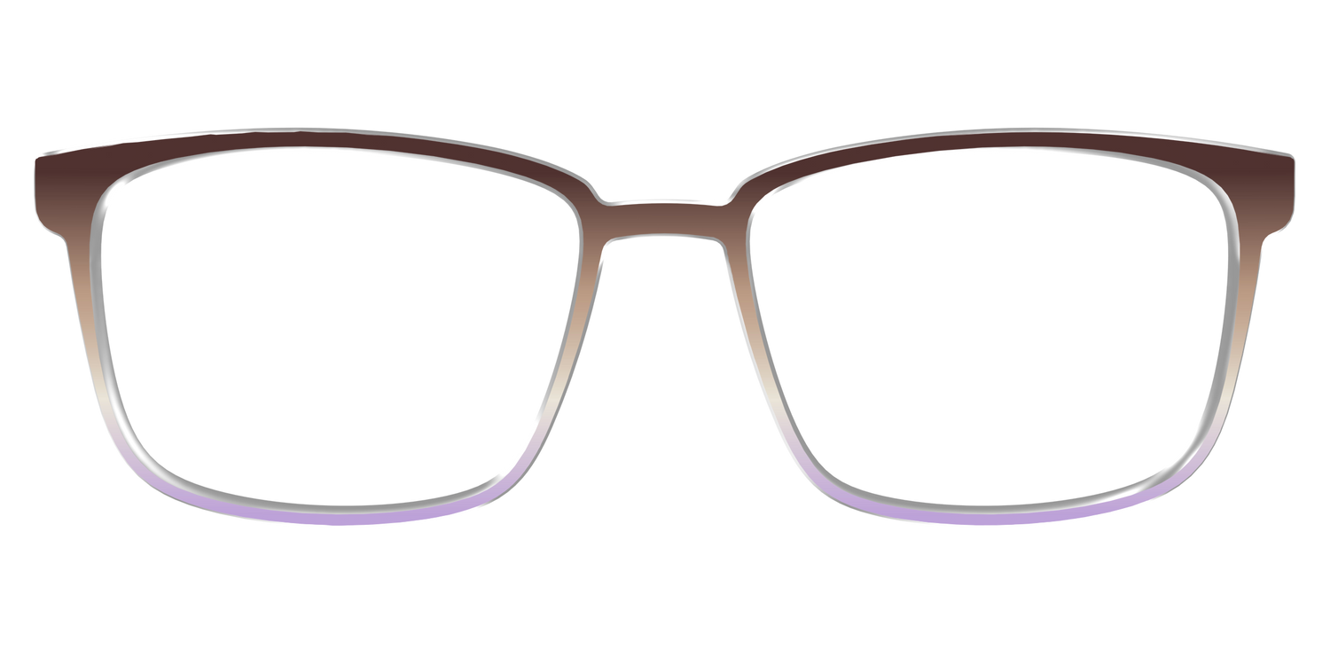 The Mocha to Light Lavender Gradient - Front Top Image - Pair Eyewear